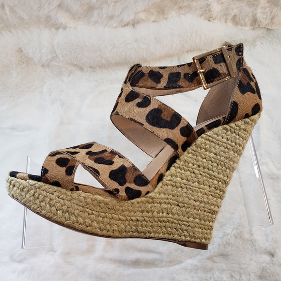 Steve Madden KLoudd-L Pony Hair Wedge Sandal - Picture 1 of 9